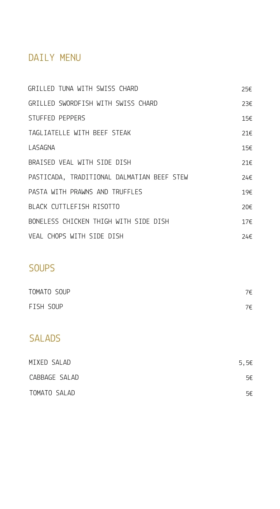 Menu 2