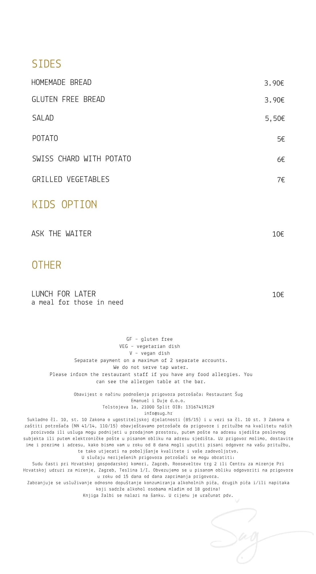Menu 5